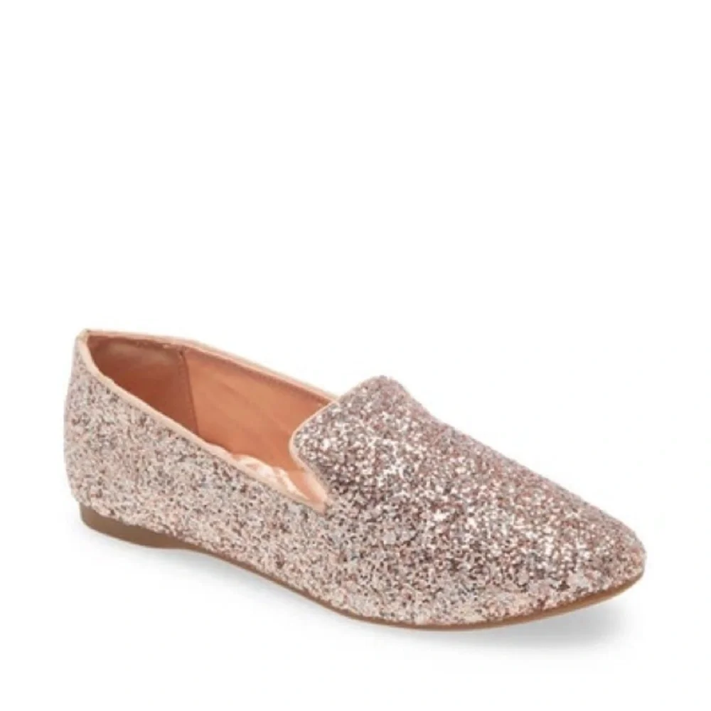 Birdies Silver Sparkle Flats 💞
